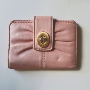 Pink Leather Coach Wallet